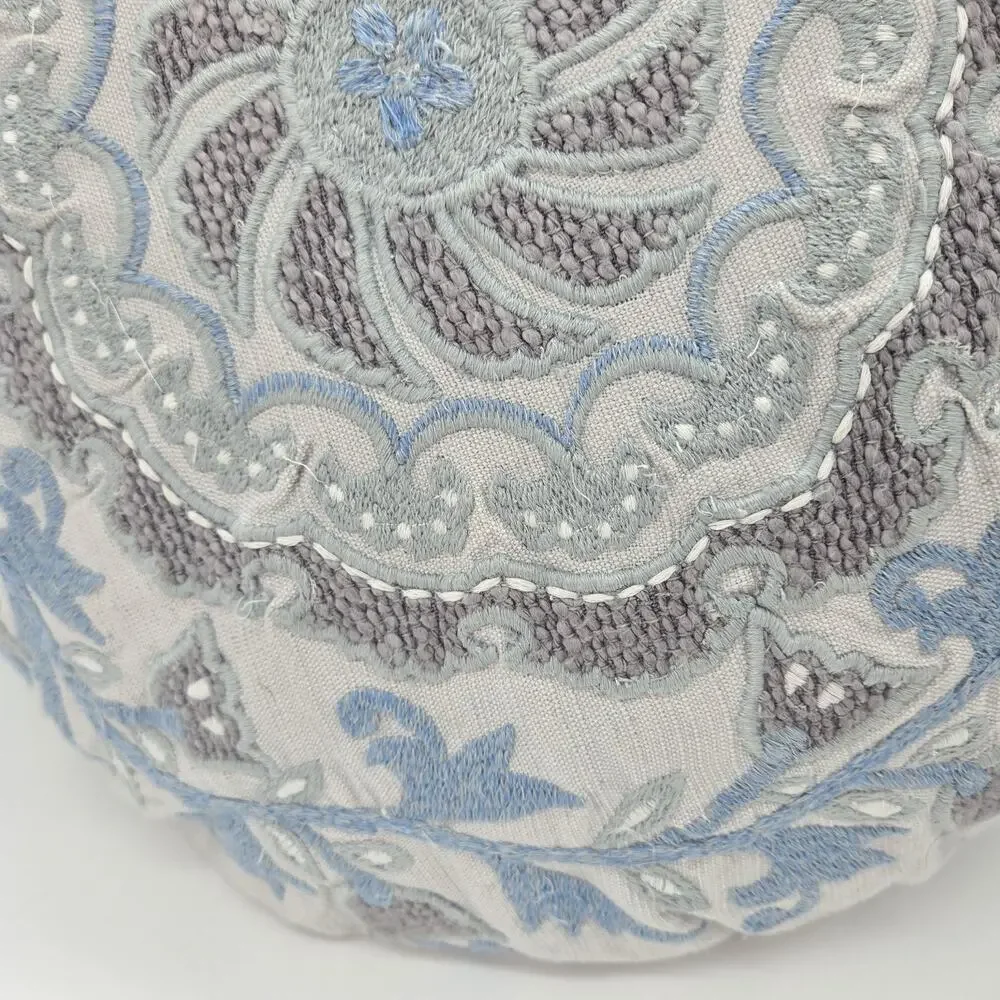 Shabby Chic Zafu Meditation Mandala Accent Pillow 17
